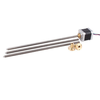 Nema 17 Linear Stepper Motor และ Lead Screw Tr8 600mm สำหรับอุปกรณ์การแพทย์