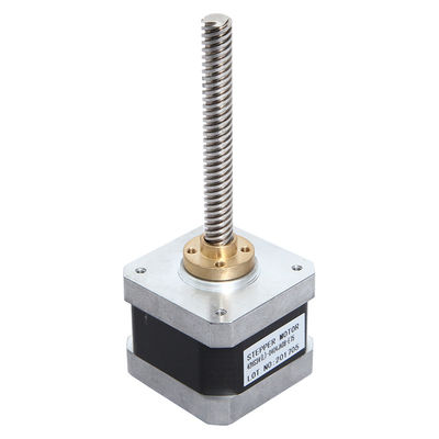 สเต็ปเปอร์มอเตอร์เชิงเส้นขนาดเล็กขนาดเล็กพร้อมเพลาสกรู Nema17 Tr8 400mm